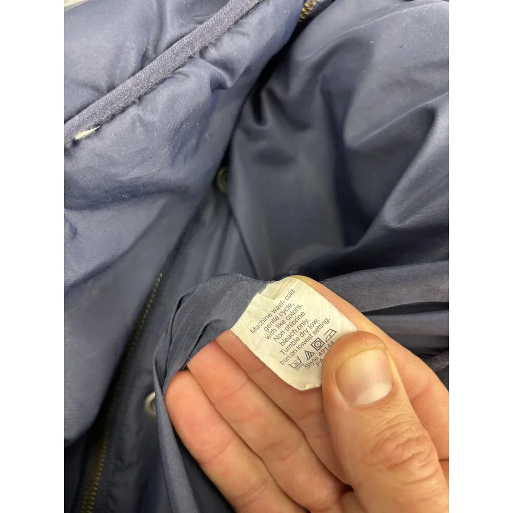 J.Crew Vest Womens S Blue Down Puffer Quilted‎ Snap Zip Pockets Insulated Warm